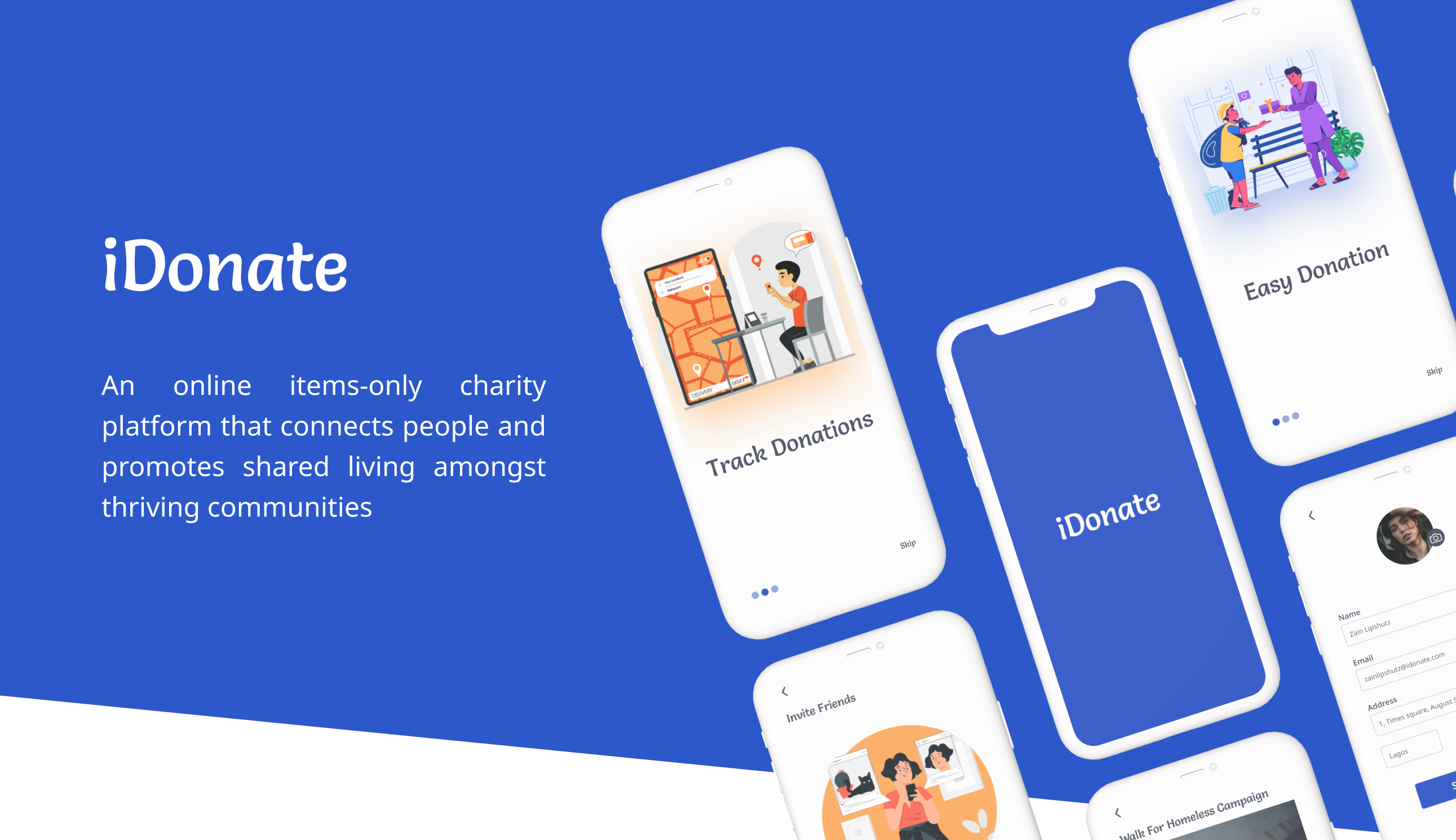 iDonate Project Mockup